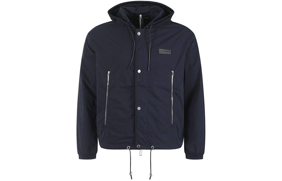 Emporio Armani SS24  Solid Logo Patch Hooded Jacket Navy Blue. 6R1BU2-1NAMZ-0920 圖 2