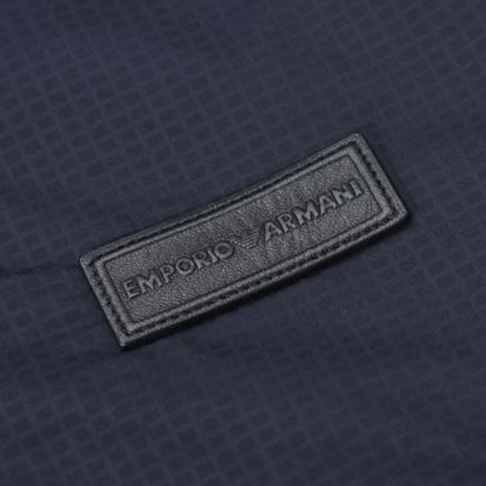 Emporio Armani SS24  Solid Logo Patch Hooded Jacket Navy Blue. 6R1BU2-1NAMZ-0920 圖 6