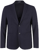 Emporio Armani SS24 Solid Navy Single-Breasted Long Sleeve Blazer E31G62-F1031-922 Emporio Armani SS24 Solid Navy Single-Breasted Long Sleeve Blazer E31G62-F1031-922