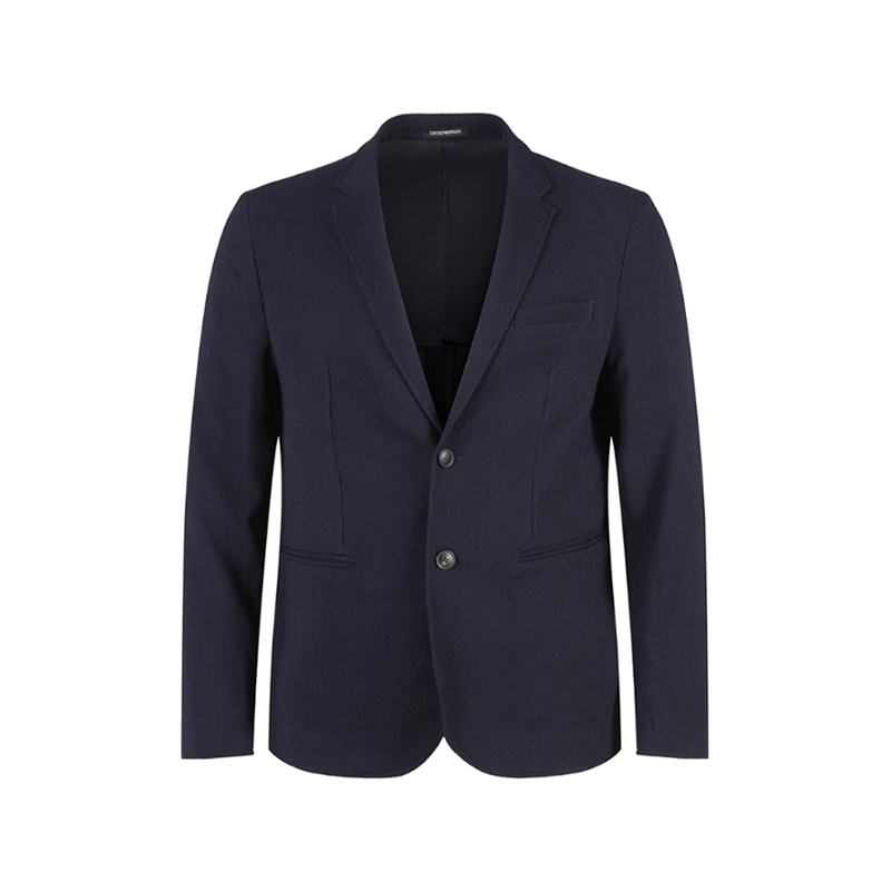 Order 엠포리오 아르마니 SS24 솔리드 네이비 싱글브레스트 긴소매 블레이저 E31G62-F1031-922
