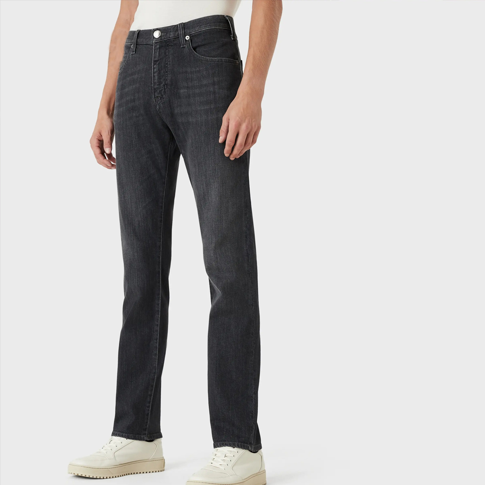 Emporio Armani SS24  Straight Fit Mid-Rise Jeans in Denim Black. 8N1J45-1D5QZ-0006 圖 3