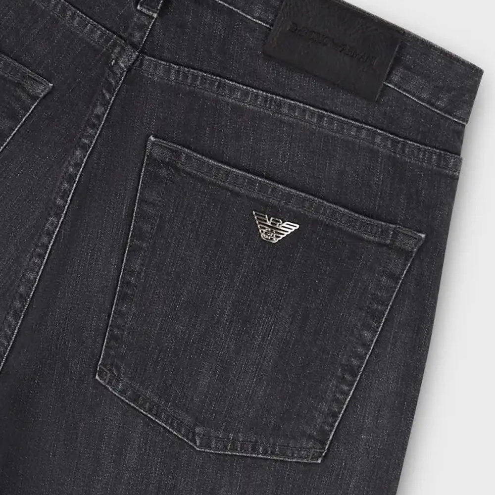 Emporio Armani SS24  Straight Fit Mid-Rise Jeans in Denim Black. 8N1J45-1D5QZ-0006 圖 6
