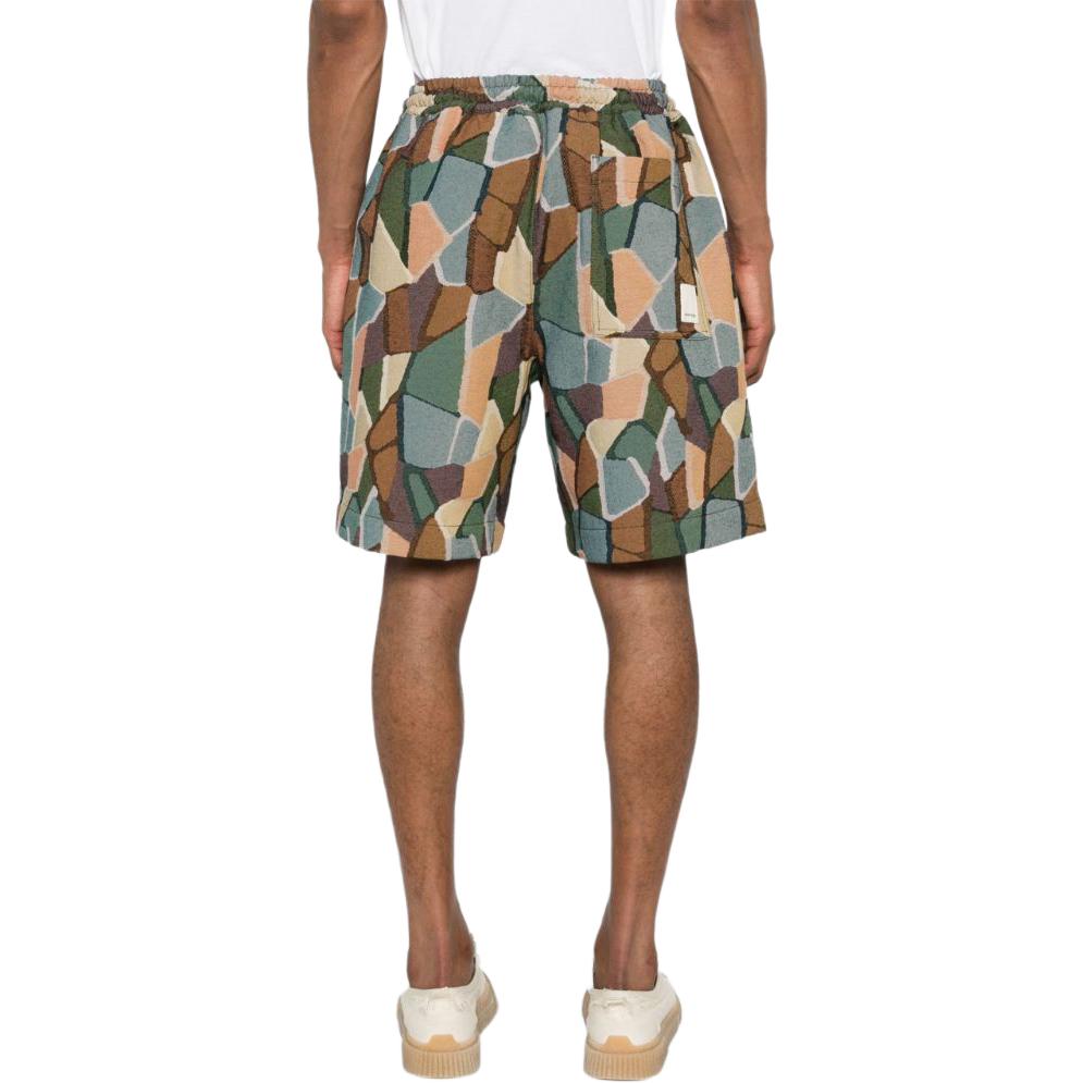 Shop EMPORIO ARMANI SS24 抽象印花宽松版型男士宽腿短裤 多色款 3D1P8F-1K3NZ-F514