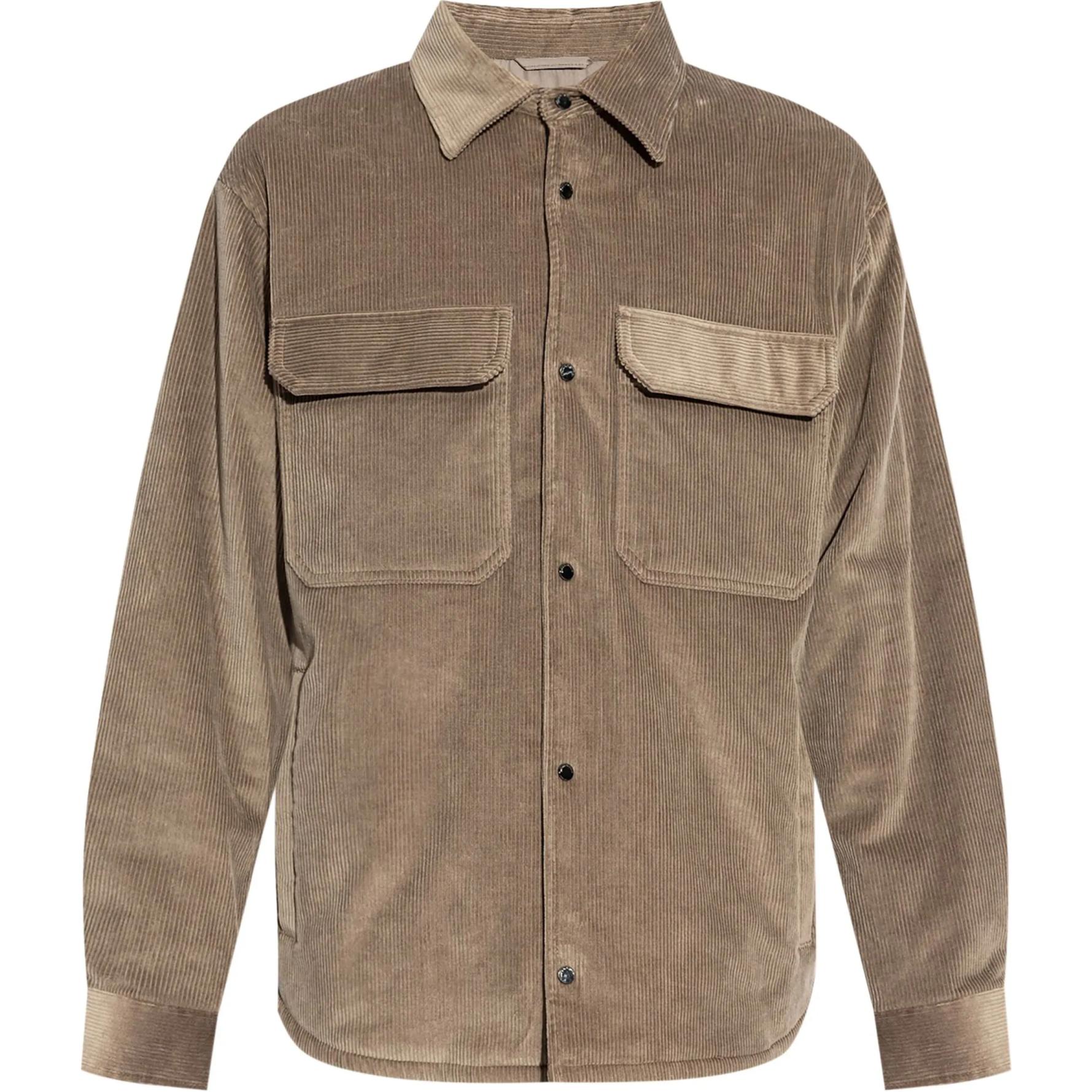 Emporio Armani SS24 Beige Corduroy Single-Breasted Jacket 6D1CN0-1NUCZ-0144