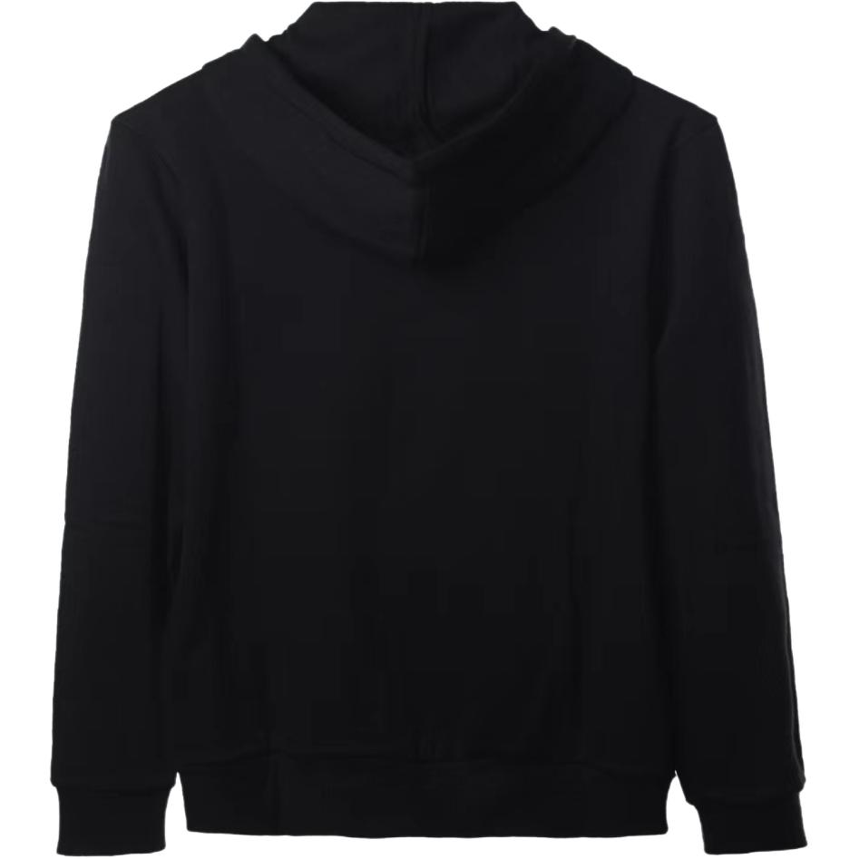 Lookbook Emporio Armani SS24 Hoodie Hitam dengan Sulaman dan Zip 111784-4F571-Black 111784-4F571-BLACK