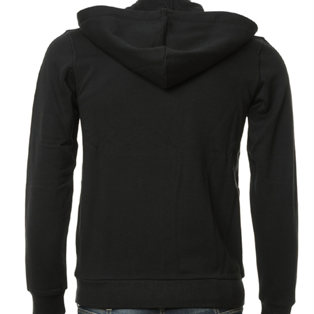Purchase Emporio Armani SS24 Hoodie Hitam dengan Sulaman dan Zip 111784-4F571-Black 111784-4F571-BLACK
