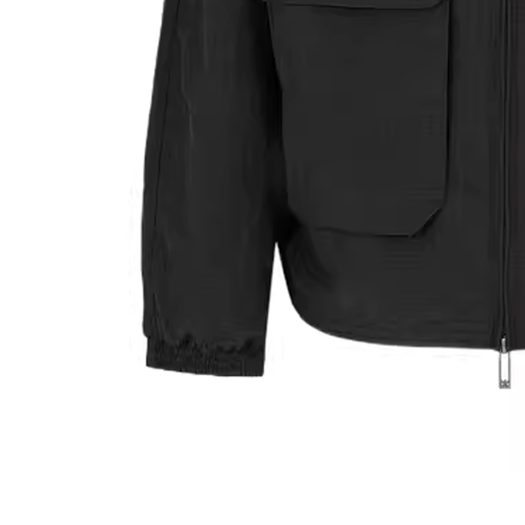 Emporio Armani SS24 Black Stand Collar Zip-Up Jacket 3D1BG7-1NJUZ-0999 圖 6