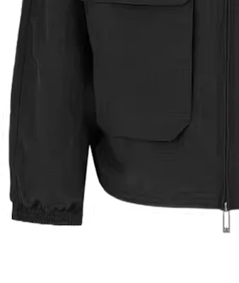 Chaqueta Negra Emporio Armani SS24 con Cuello Alto y Cremallera Frontal 3D1BG7-1NJUZ-0999 Details for Chaqueta Negra Emporio Armani SS24 con Cuello Alto y Cremallera Frontal 3D1BG7-1NJUZ-0999