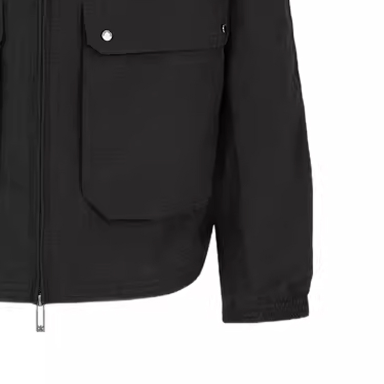Emporio Armani SS24 Black Stand Collar Zip-Up Jacket 3D1BG7-1NJUZ-0999 圖 7
