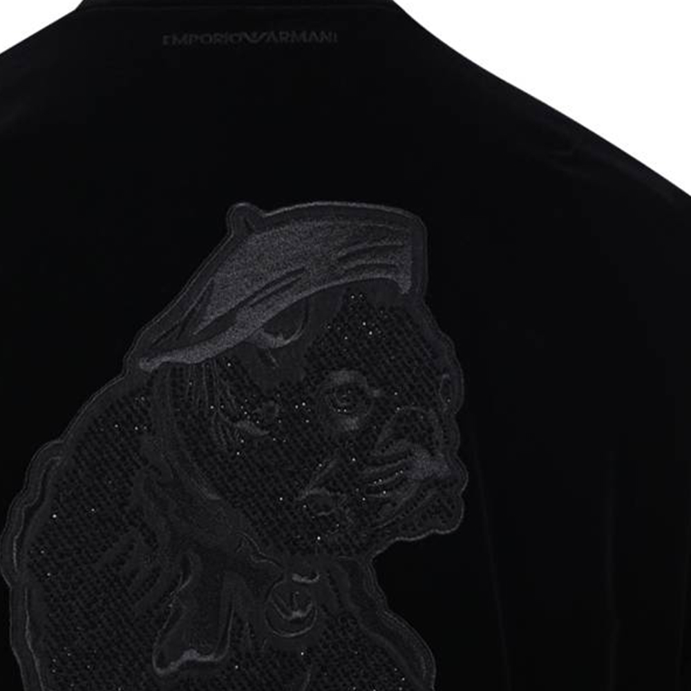 Cheap EMPORIO ARMANI SS24 黑色棒球領拉鍊外套 俱樂部服飾 6D1BF3-1NUXZ-0999