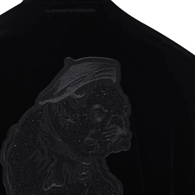 EMPORIO ARMANI SS24 黑色棒球領拉鍊外套 俱樂部服飾 6D1BF3-1NUXZ-0999 Cheap EMPORIO ARMANI SS24 黑色棒球領拉鍊外套 俱樂部服飾 6D1BF3-1NUXZ-0999