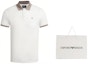 Purchase EMPORIO ARMANI SS24 カラーブロックロゴ 半袖ポロシャツ メンズ オフホワイト. 3D1FM1-1JTKZ-0101