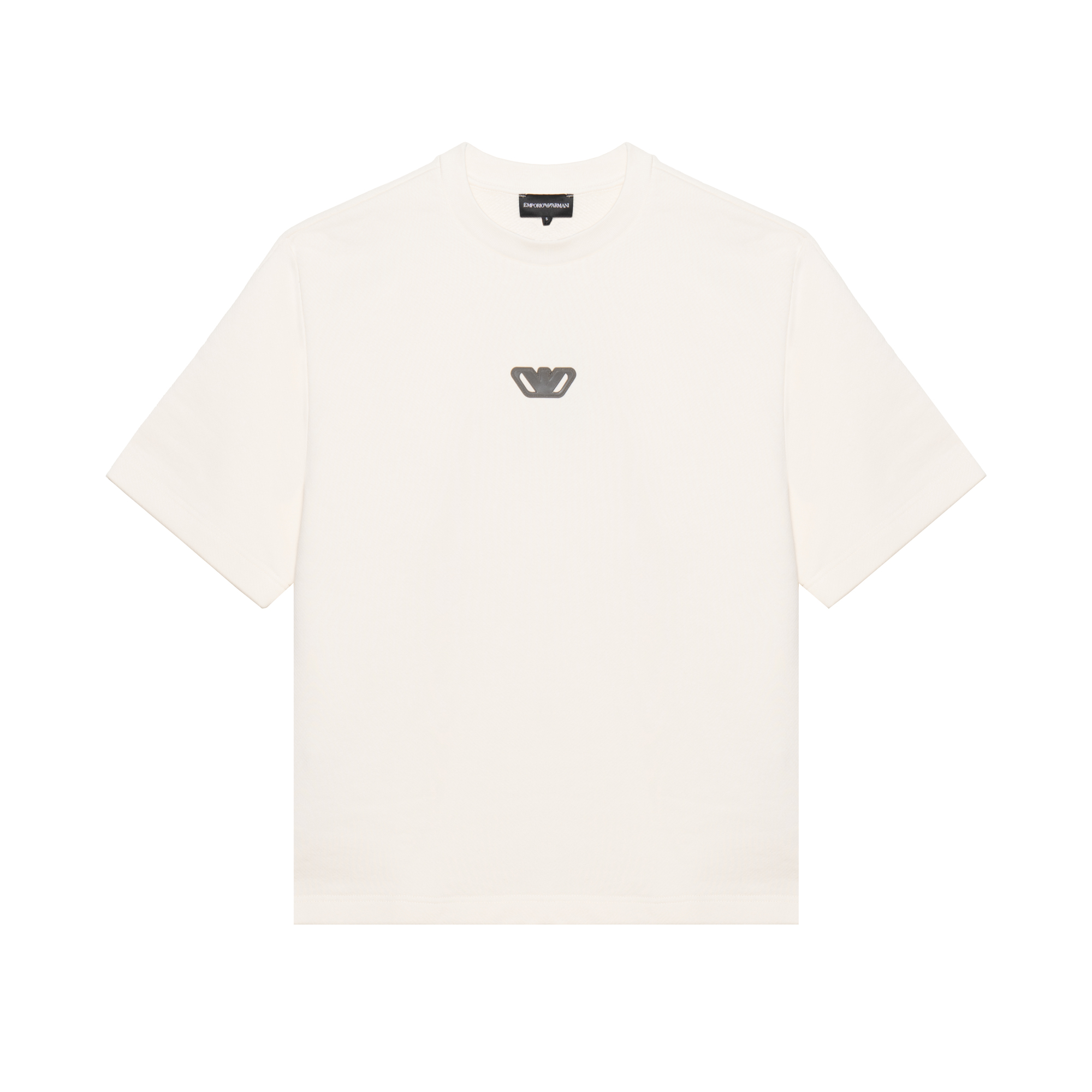 EMPORIO ARMANI SS24 Eagle Logo Crewneck Short Sleeve T-Shirt  Off-White 3D1T6Z-1J6IZ-0103