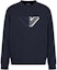 Order Emporio Armani SS24 Embossed Eagle Crewneck Sweatshirt Navy Blue Pullover 6D1M76-1JHSZ-0920