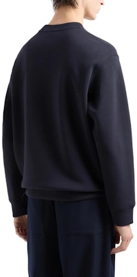 Emporio Armani SS24 Embossed Eagle Crewneck Sweatshirt Navy Blue Pullover 6D1M76-1JHSZ-0920 Shop Emporio Armani SS24 Embossed Eagle Crewneck Sweatshirt Navy Blue Pullover 6D1M76-1JHSZ-0920