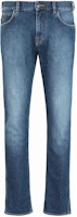 EMPORIO ARMANI SS24 Faded Slim Fit Low-Rise Tapered Jeans Men Blue 3D1J16-1D12Z-0942 EMPORIO ARMANI SS24 Faded Slim Fit Low-Rise Tapered Jeans Men Blue 3D1J16-1D12Z-0942
