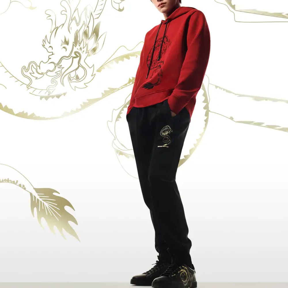 Emporio Armani SS24 Hoodie with Letter Dragon Print Design EM000004AF10013-0003 圖 12