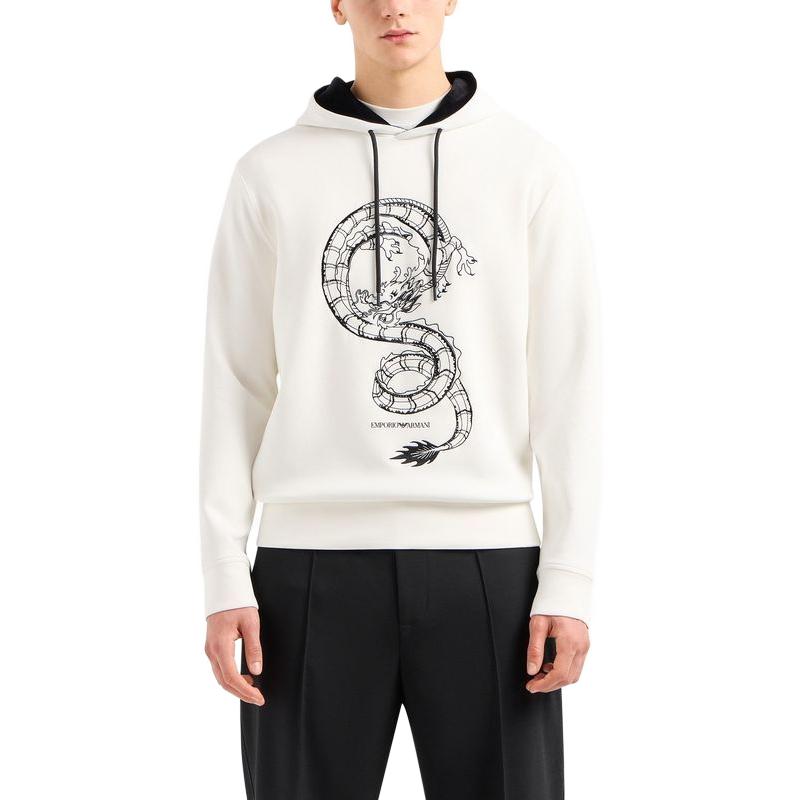 Emporio Armani SS24 Hoodie with Letter Dragon Print Design EM000004AF10013-0003 圖 4
