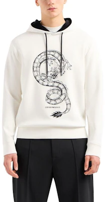 Emporio Armani SS24 Hoodie with Letter Dragon Print Design EM000004AF10013-0003 Shop Emporio Armani SS24 Hoodie with Letter Dragon Print Design EM000004AF10013-0003