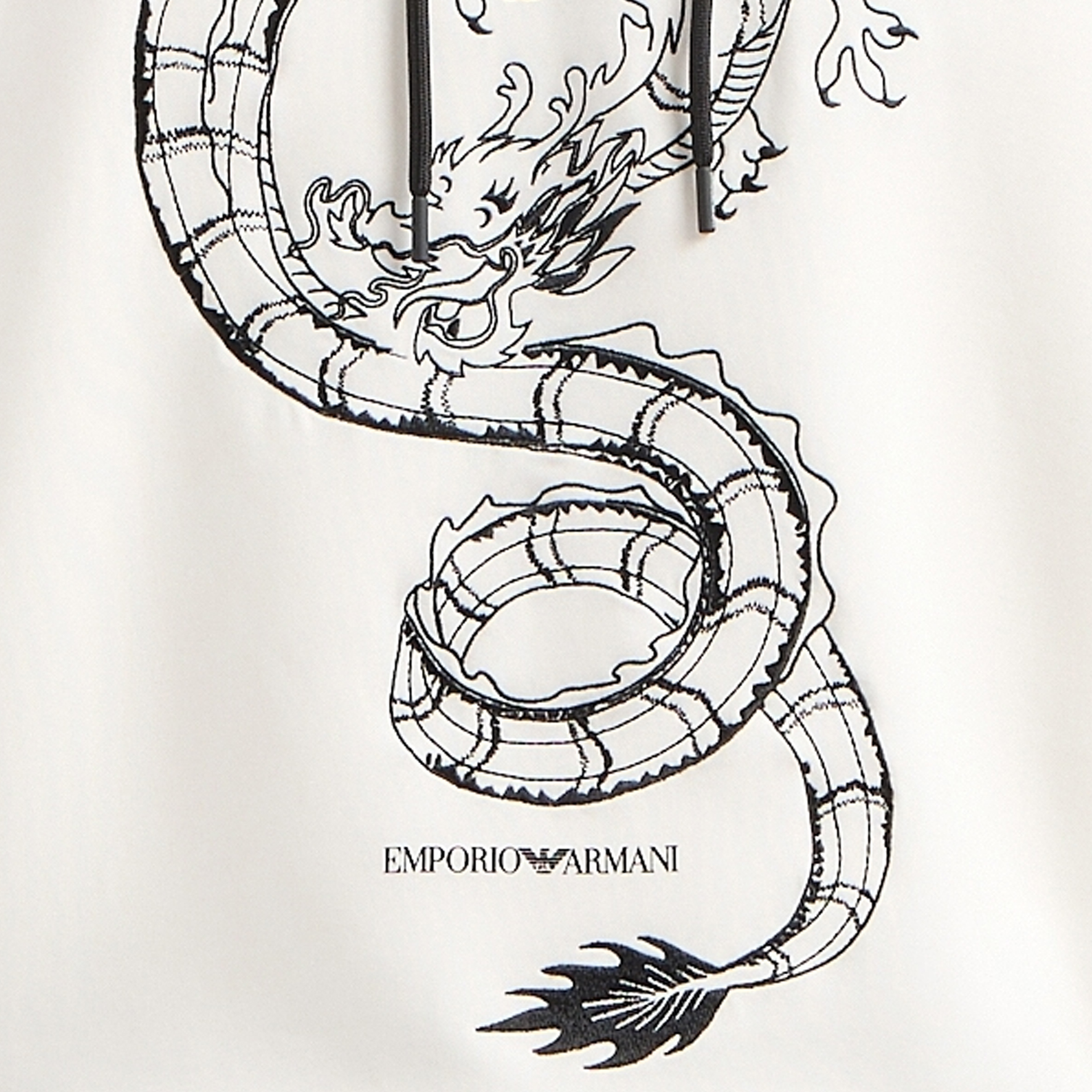 Emporio Armani SS24 Hoodie with Letter Dragon Print Design EM000004AF10013-0003 圖 8