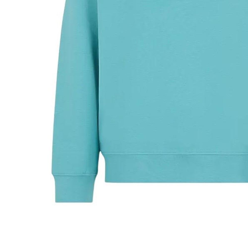 Emporio Armani SS24 Letter Print Crewneck Straight Fit Sweatshirt Men Teal 3D1M70-1JHSZ-0758 圖 4