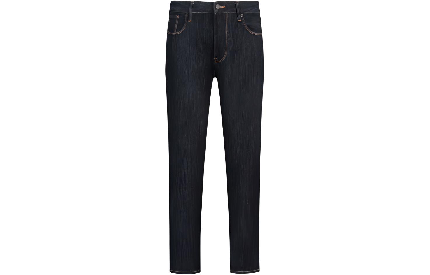 Emporio Armani SS24 Mid-Waist Straight-Leg Blue Denim Jeans for Men. 3D1J06-1DRPZ-0941