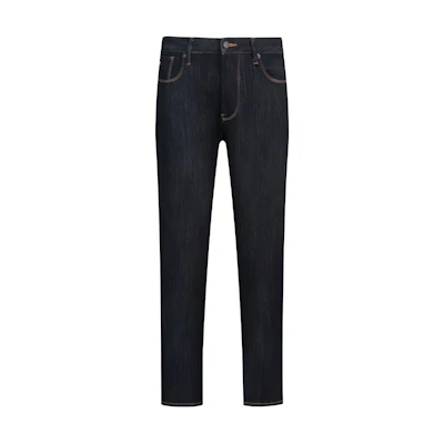 Emporio Armani SS24 Mid-Waist Straight-Leg Blue Denim Jeans for Men. 3D1J06-1DRPZ-0941