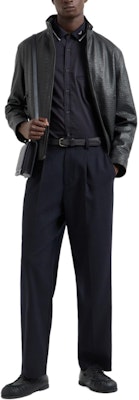 EMPORIO ARMANI SS24 Navy Blue Stripe Embroidered Eagle Long-Sleeve Shirt Men 6D1CM1-1K6DZ-0920 Purchase EMPORIO ARMANI SS24 Navy Blue Stripe Embroidered Eagle Long-Sleeve Shirt Men 6D1CM1-1K6DZ-0920