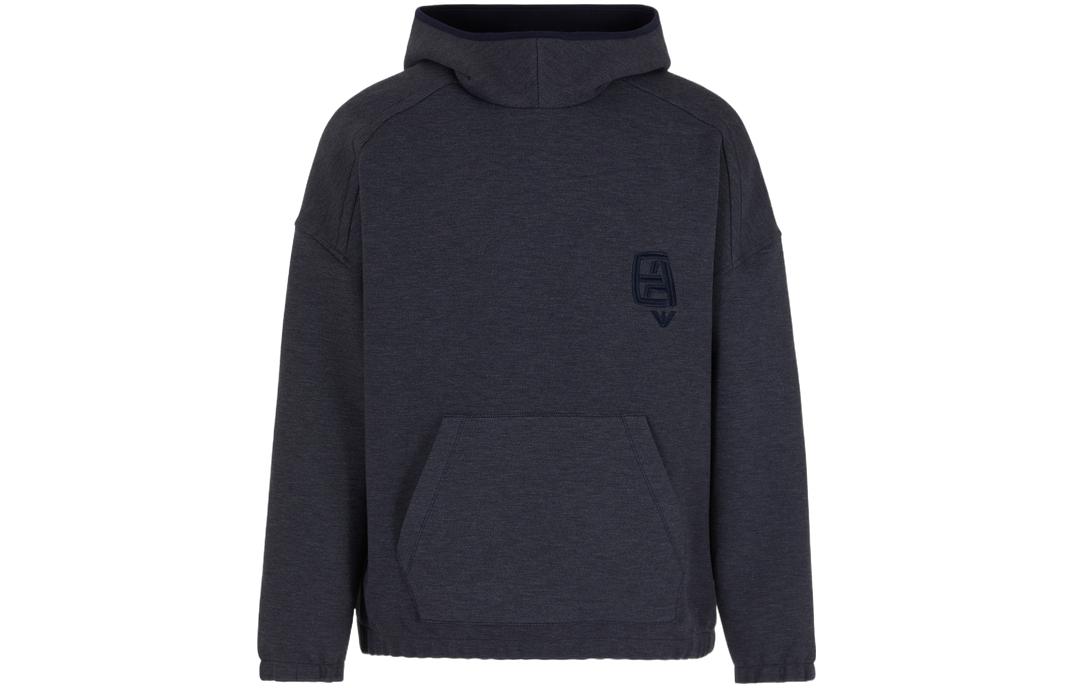 Emporio Armani SS24 Oversized Hoodie in Dark Gray 3D1MEE-1JOGZ-F917