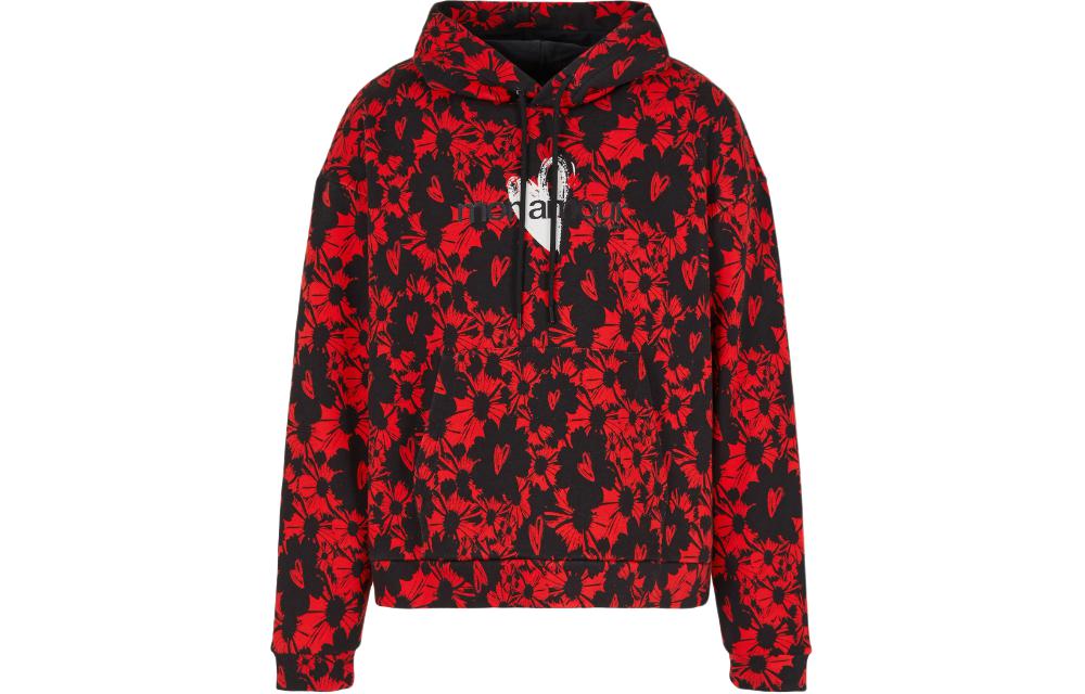 Emporio Armani SS24 Red Pullover Hoodie Long Sleeve for Men 3D1M8P-1J9EZ-F345