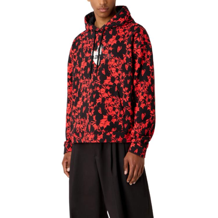 Emporio Armani SS24 Red Pullover Hoodie Long Sleeve for Men 3D1M8P-1J9EZ-F345 圖 4