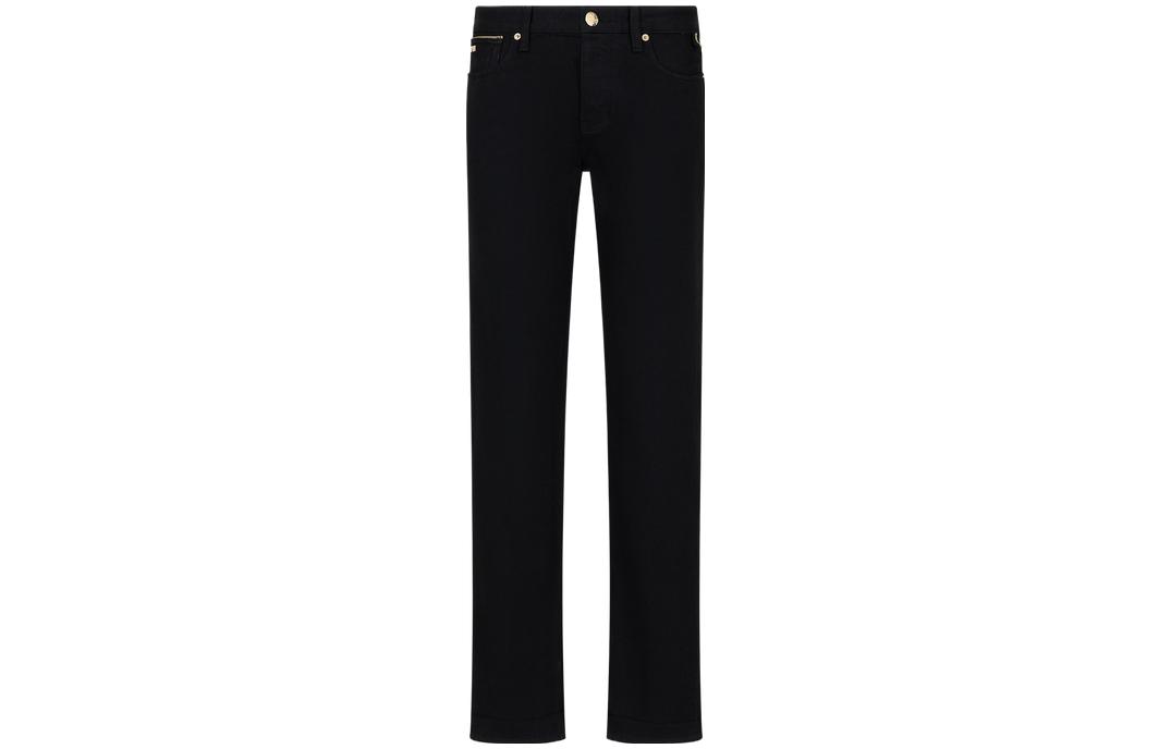 EMPORIO ARMANI SS24 Slim Fit Low-Rise Black Casual Jeans for Men EM000051-AF10073-MC002 圖 2