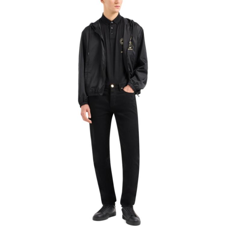 EMPORIO ARMANI SS24 Slim Fit Low-Rise Black Casual Jeans for Men EM000051-AF10073-MC002 圖 3