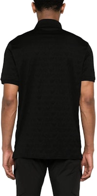 エンポリオアルマーニ SS24 ロゴジャカード 半袖ポロシャツ メンズ ブラック 3D1FM8-1JORZ-0999 Shop エンポリオアルマーニ SS24 ロゴジャカード 半袖ポロシャツ メンズ ブラック 3D1FM8-1JORZ-0999