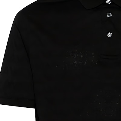 エンポリオアルマーニ SS24 ロゴジャカード 半袖ポロシャツ メンズ ブラック 3D1FM8-1JORZ-0999 Sizing エンポリオアルマーニ SS24 ロゴジャカード 半袖ポロシャツ メンズ ブラック 3D1FM8-1JORZ-0999