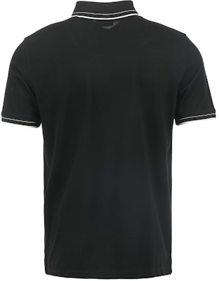 Emporio Armani SS24 Striped Logo Embroidery Short Sleeve Polo Shirt Black 3D1FM61JTKZ0999 Lookbook Emporio Armani SS24 Striped Logo Embroidery Short Sleeve Polo Shirt Black 3D1FM61JTKZ0999