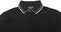 Purchase Emporio Armani SS24 Striped Logo Embroidery Short Sleeve Polo Shirt Black 3D1FM61JTKZ0999