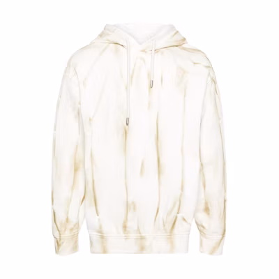 Emporio Armani SS24 Textured Print Oversized Hoodie Men’s White 3D1MM2-1JRLZ-F510