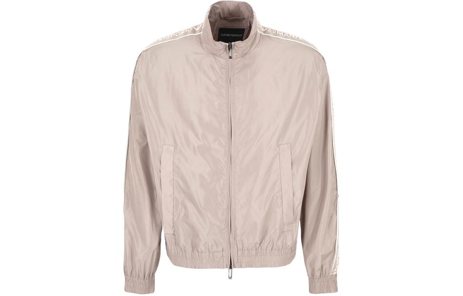 EMPORIO ARMANI SS24 Unisex Logo Tape Zip-Up Jacket Gray Brown 3D1BH0-1NMPZ-0650 圖 2