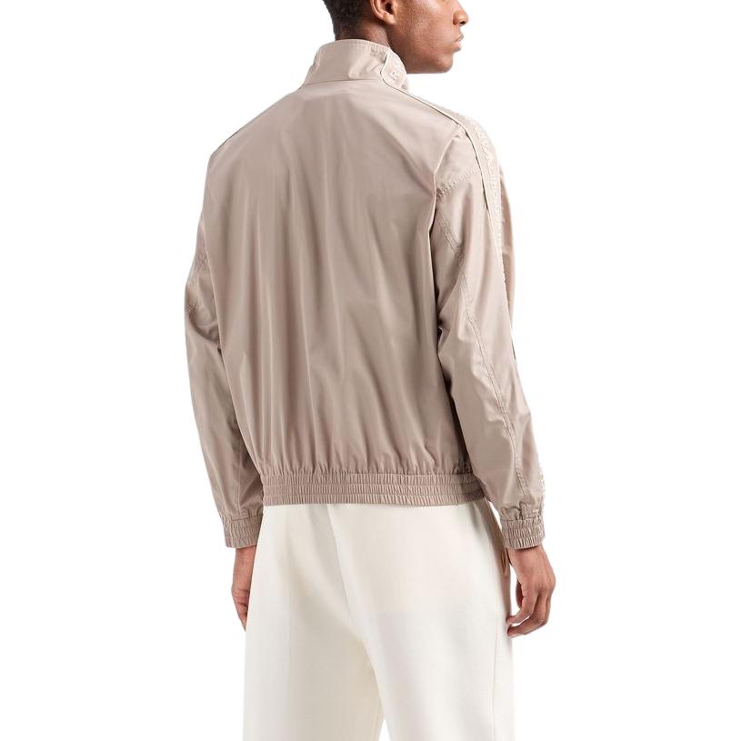 EMPORIO ARMANI SS24 Unisex Logo Tape Zip-Up Jacket Gray Brown 3D1BH0-1NMPZ-0650 圖 5