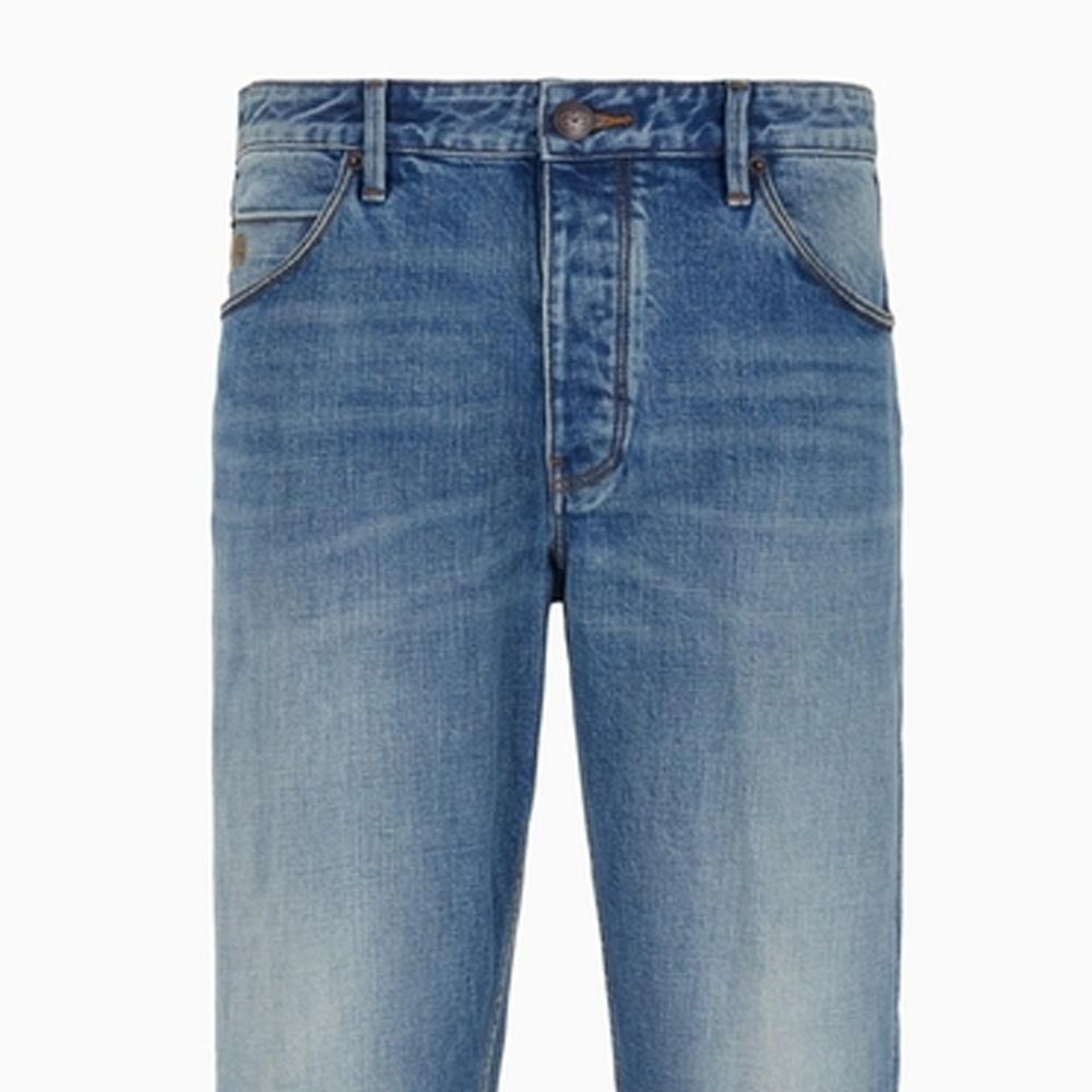 EMPORIO ARMANI SS24 Washed Button Straight Jeans 3D1J69-1DRMZ-0942 圖 3