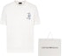 Details for エンポリオ アルマーニ SS25 ホワイト 刺繍シーホース クルーネック Tシャツ EM001031-AF12926-U0003
