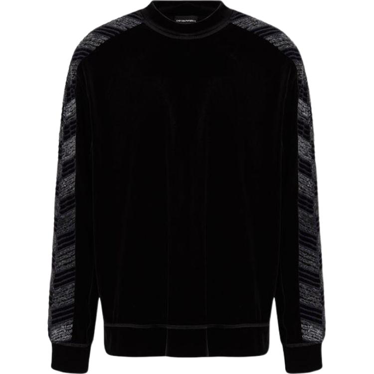 Emporio Armani Striped Crewneck Pullover Sweatshirt FW22 6K1M7V1-JW4Z1-0999