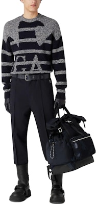 EMPORIO ARMANI Striped Print Crewneck Pullover Sweater Men’s Blue 6R1MXR1-MMCZ1-F908 Lookbook EMPORIO ARMANI Striped Print Crewneck Pullover Sweater Men’s Blue 6R1MXR1-MMCZ1-F908