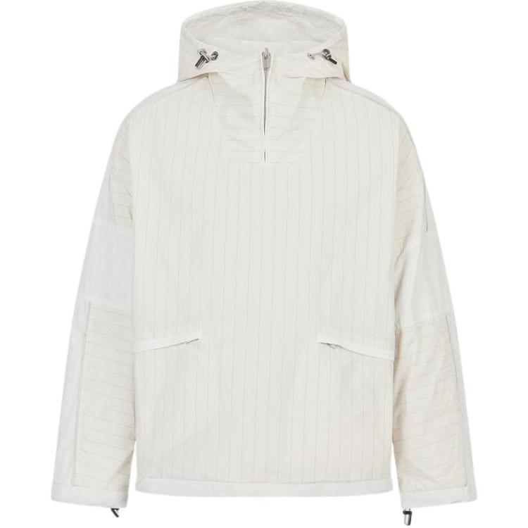 Emporio Armani Striped Reversible Hooded Jacket Warm White 3R1BR9-1NVXZ-0101