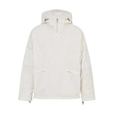 Emporio Armani Striped Reversible Hooded Jacket Warm White 3R1BR9-1NVXZ-0101