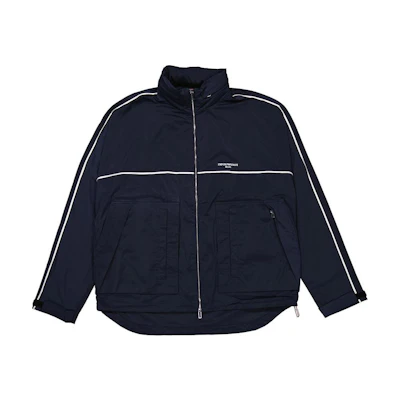Emporio Armani Striped Stand Collar Zip Jacket Navy Blue 3L1BC1-1NDBZ-0920