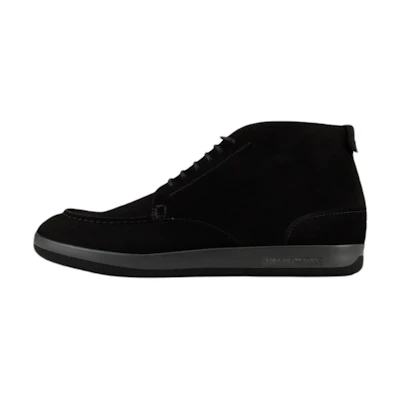 Emporio Armani Suede Ankle Boots 'Black'