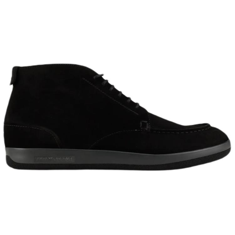 Emporio Armani Suede Ankle Boots 'Black' 圖 2