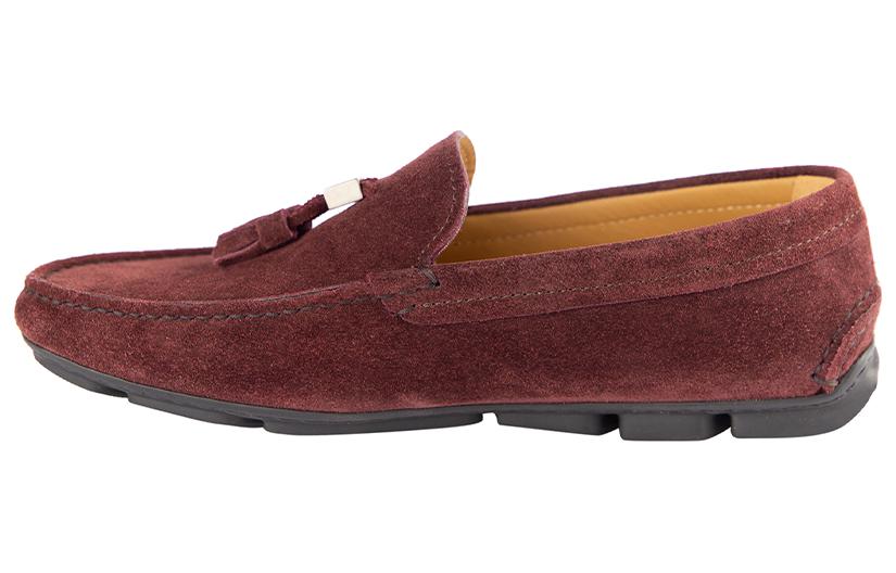 Emporio Armani Suede Slip-On 'Burgundy' X2B072XAT1300040